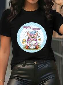 Women T-Shirts - Black - View 1
