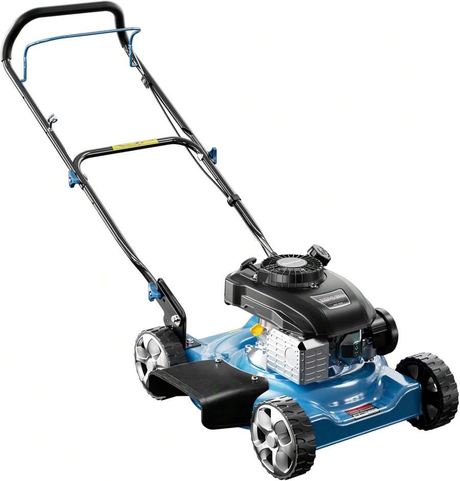 Gas Powered Push Lawnmower, 20-Inch Cutting Deck, 144cc 4-Stroke Engine, 2-In-1 Function (Side Discharge/Mulching), Lightweight Small Yards Under 1/4 Acre (20 Inch Hand Push) PDFW - 20英寸 - 查看 1