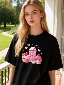 Women T-Shirts - Black - View 6