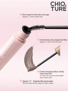 CHIOTURE Waterproof, Sweat-Resistant, Long-Lasting, Soft Matte Eyebrow Tint, Suitable For Light Eyebrows, Provides Natural Fluffy Brow Shape, Ideal For Makeup Beginners, Available In Golden Brown And Pink Brown - 01 Natural Brown - View 4