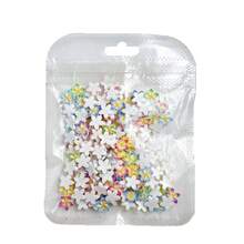 Đá dán móng tay hoa sứ dập nổi, đá resin mặt phẳng hoa muồng nở dễ thương, trang trí móng tay mùa hè và kỳ nghỉ - Nhiều màu - Xem 7