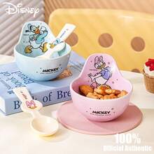 Disney Official Authentic Mickey 4.6-Inch Rice Bowl Ceramic Bowl Tableware Household Cartoon Small Bowl Couple's Essential Bowl Ceramic Rice Bowl Household High Beauty Birthday Companion Gift Item - Multicolor - View 5