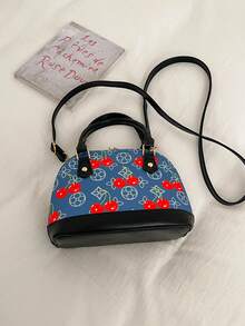 2026 New Small Shell Bag Minimalist Cherry Premium Handheld Crossbody Bag - Black - View 6
