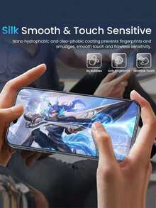 2-In-1 Set - 1pc Tempered Glass Screen Protector + 1pc Phone Case. Includes Privacy Protection, Full Coverage, Anti-Fingerprint, Anti-Drop, Anti-Scratch And Smooth Touch Functions. Compatible With IPhone 17 Pro Max/17 Pro/17 Air/17/16 Pro Max/16 Pro/16 Plus/16/15 Pro Max/14 Pro Max/13 Mini/12/11/XS Max/XR/8+/7 Plus Series. - Black - View 5