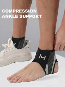 1pc/Set: Ankle Support Compression Guard, Foot Protector, Unisex, Suitable For Daily Exercise. Featuring 1mm Thin Ankle Protection Design, Applicable For Fitness, Weightlifting Training, Cycling, Yoga, Pilates, Camping, Hiking, Walking, Basketball And Baseball Activities. - Multicolor - View 7