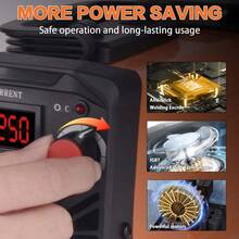 Portable Inverter Welding Machine, Designed For MMA Arc Welding, Compact And With Digital Display. - A - View 3