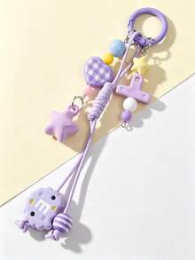 1 pieza Colgante de Galleta con Forma de Estrella, Decoración de Encanto para Teléfono, Accesorio para Bolso - Multicolor - Ver 9