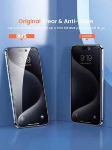 2-In-1 Set - 1pc Tempered Glass Screen Protector + 1pc Phone Case. Includes Privacy Protection, Full Coverage, Anti-Fingerprint, Anti-Drop, Anti-Scratch And Smooth Touch Functions. Compatible With IPhone 17 Pro Max/17 Pro/17 Air/17/16 Pro Max/16 Pro/16 Plus/16/15 Pro Max/14 Pro Max/13 Mini/12/11/XS Max/XR/8+/7 Plus Series. - Black - View 3
