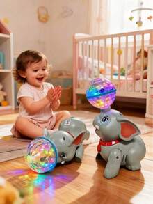 Children's Elephant Toy, Electric, Can Sing, Dance And Rotate, Suitable For Boys And Girls, With Lights And Educational Functions - Multicolor - View 5