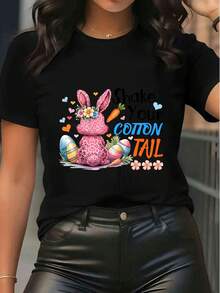 Women T-Shirts - Black - View 1