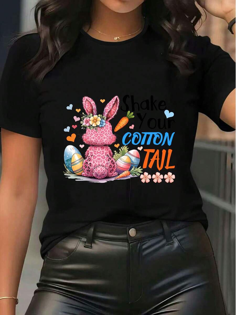 Women T-Shirts - Black - View 1