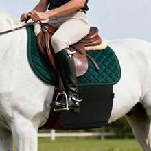Black Horse Belly Guard Cover Protecting Abdomen From Spurs And Injured Skin Comfortable Belly Band Breathable Horse Spurs Band Full Size - Width 35cm + XX-large - View 2