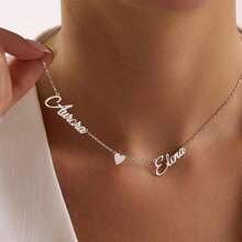 Custom 2-5 Multiple Names Personalized Family Name Necklace, Floating Names, Gift For Mom - Multicolor - View 9