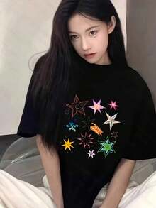 Women T-Shirts - Black - View 2