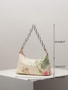 (隨機圖案) 肩背包、亮片包、花卉、刺繡包、金屬鏈條、女士手提包、晚間、派對穿搭、舞會包、舞會配件、婚禮用品、優雅女士錢包、送給女士的禮物 - 彩色 - 查看 7