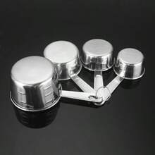 1pc Stainless Steel Dog Food Measuring Cup, Graduated Pet Food Spoon, Suitable For Cats And Dogs, Multiple Sizes Available, 60ml-235ml, 1/4 Cup~1 Cup - Multiple Specifications - View 5
