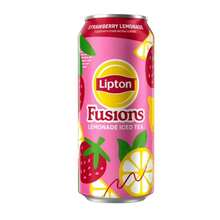 Lipton Fusions Iced Tea Strawberry Lemonade, 16 Fl Oz Can, Pack Of 2 - Strawberry - View 2