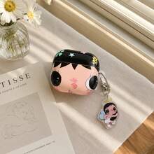 Japanese Minimalist Floral Design Pro 3/Pro 2 Cute Protective Case, Suitable For Apple 4/ 3 New Version 1/2, Elegant Earphone Case For Women - Champagne - View 1