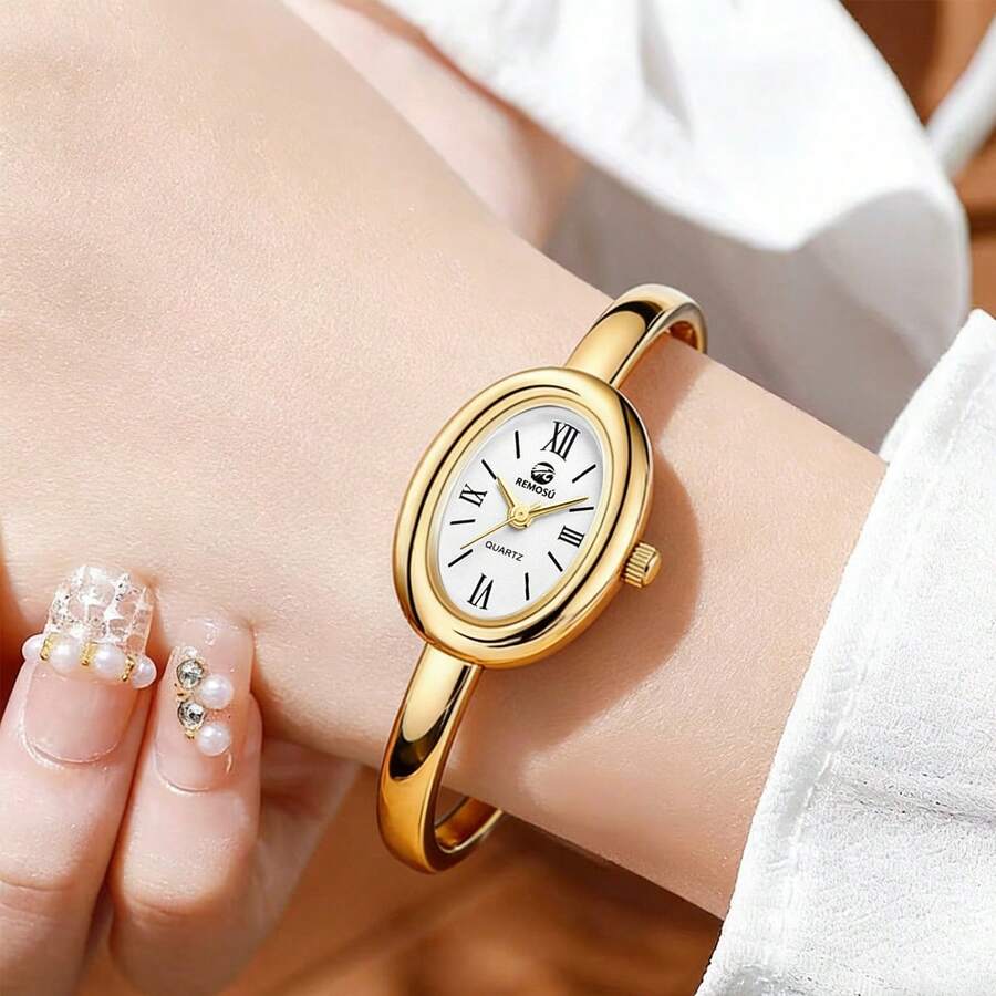 BERGCOZ 1pc Women's Quartz Watch, Suitable As A Gift For Girlfriend, Family, Valentine's Day, Mother's Day, Best Gift - Black - View 1