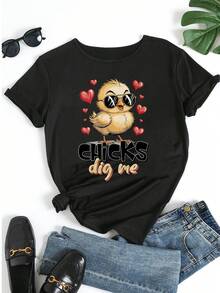 Women T-Shirts - Black - View 5