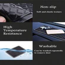 Large Rhombus Rhinestone Car Anti-Slip Mat, Dashboard Stable Phone Navigation Holder, Luxury Rhinestone Decor Interior - 1 Piece Of Rhinestone-embedded Anti-slip Mat - View 7