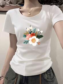 Women T-Shirts - White - View 2