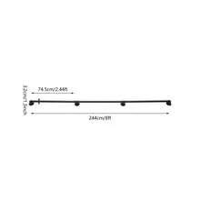 8Ft Stairs Handrails, Metal Industrial Pipe Stair Railing With Wall Mount Support For Home Indoor - A - View 4