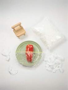 500/200/100/50/1入通用彈性PE食品儲存蓋，透明可拉伸塑膠碗蓋與保鮮袋，適用於剩菜、廚房冰箱食物保護、多用途防塵蓋及野餐派對用品浴帽 - 彩色 - 查看 12