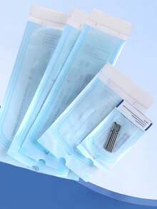 200pcs/Pack, 1pc/Bag - Self-Sealing Sterilization Bags With Color-Changing Indicator. Suitable For Dental, Tattoo And Nail Tools Autoclave Sterilization - Multicolor - View 7