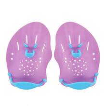 1 Pair Swimming Training Hand Paddles, Freestyle Backstroke Adjustable Strap Hand And Foot Paddles - Multicolor - View 10