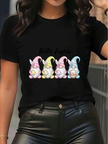 Women T-Shirts - Black - View 6