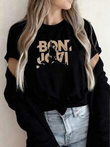 Women T-Shirts - Black - View 1