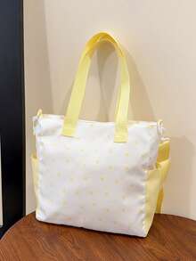 Cute & Stylish Large Capacity Crossbody Bag, Suitable For Commuting, Students, Daily Use Shoulder Tote Bag - Multicolor - View 8