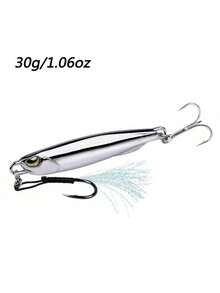1pc Metal Jigging Fishing Lure Duo Hard Bait For Sea Trout, Tackle For Salmon Or Sea Bass - Silver - View 15