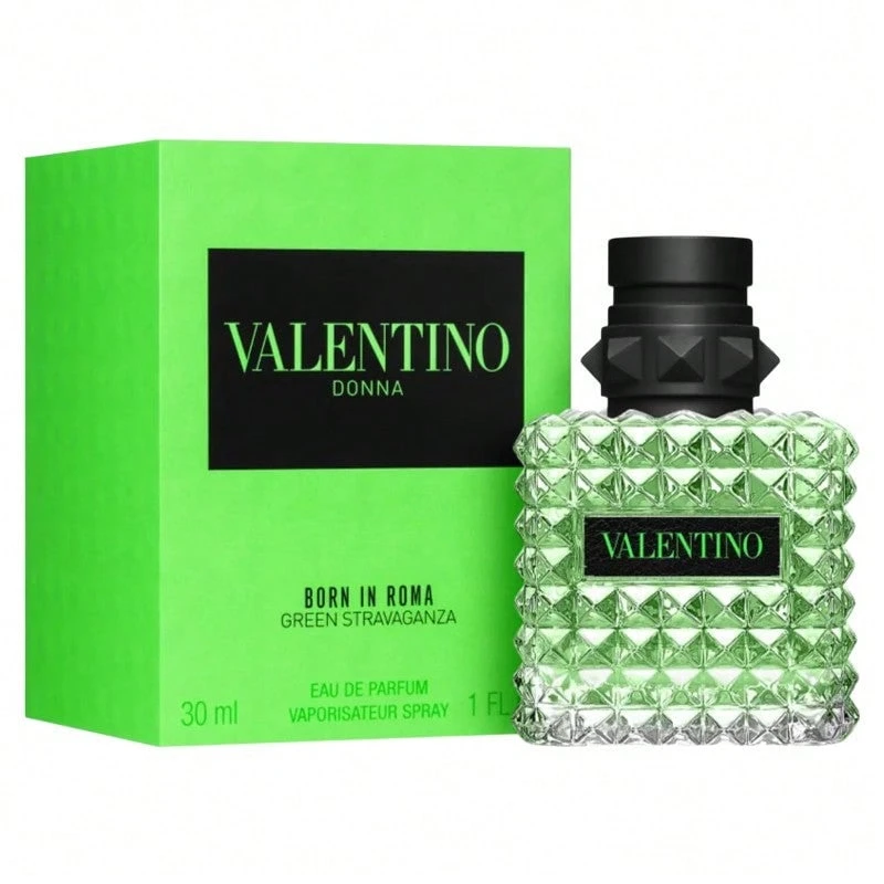 Valentino Donna Born In Roma Green Stravaganza EDP Spray - Floral & Citrus - View 1