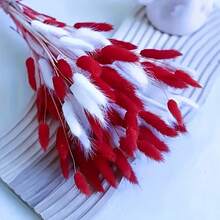 60/120/180/240pcs Bohemian Style Colorful Artificial Flower Bouquets, Suitable For Home Decor, Wedding Decorations, Spring Festivals, Ramadan, Easter, Mother's Day And Valentine's Day Gifts - Red + White - View 6