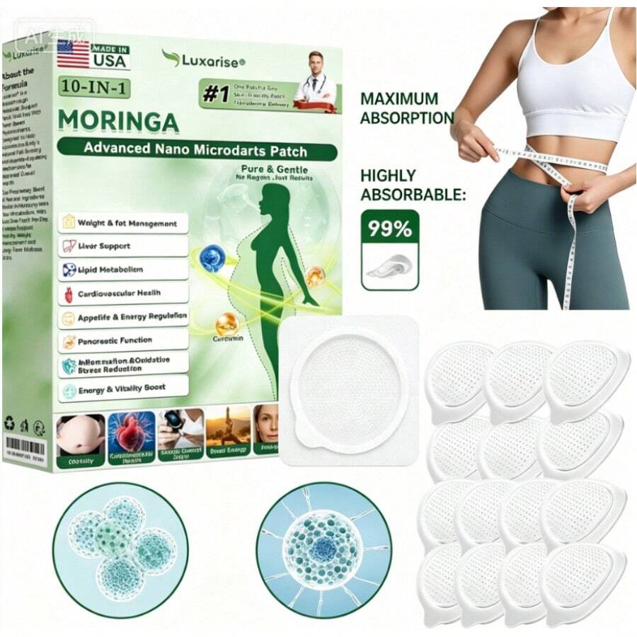 NEW Luxarise Moringa & Berberine 10-IN-1 Advanced Nano Microneedle ...