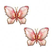 1/2/4 Stücke 40 Zoll Farbverlauf Lila Blau Rosa Gold Schmetterling Folienballon Großer bunter Schmetterling Aluminiumfolienballon für Schmetterling Thema Mädchen Geburtstagsparty Babyparty Hochzeitsdekoration Zubehör - Schmetterling - Übersicht 18