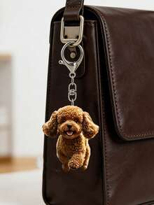 2d Flat Teddy Acrylic Pendant, Running Teddy Dog, 2d Flat Acrylic Design. Cute Pet Dog Wallet Pendant Accessory, Handbag Decoration, Multifunctional Decoration Pendant, Suitable For Car Keys, Mobile Phone Backpacks And Wallets, Decoration For Pet Enthusiasts, Mother's Day, Back To School Gifts - Multicolor - View 6