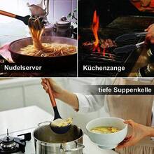 12Pcs Silicone Cooking Spoon Tools Kitchen Cookware Nonstick Baking Utensils Set - Default - View 10