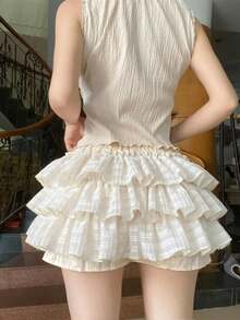 Women Skirts - Apricot - View 2