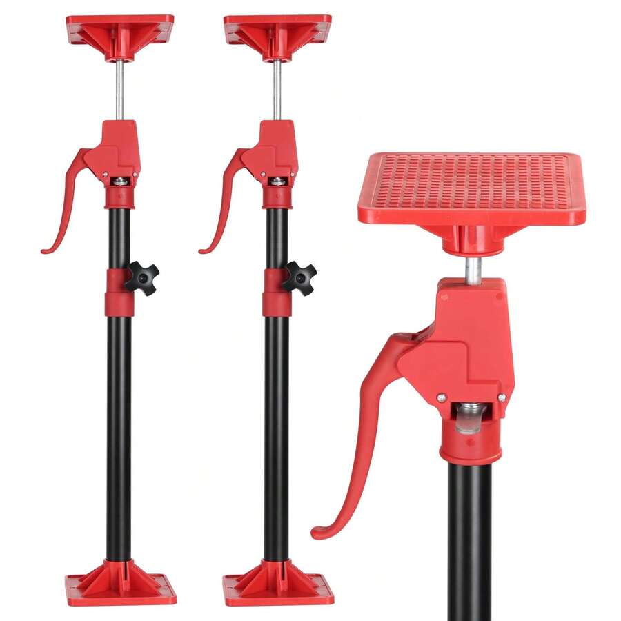 2 Pack Cabinet Jacks For Installing Cabinets Telescopic Thir - Red - View 1