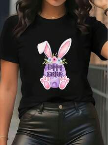 Women T-Shirts - Black - View 6