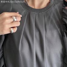 Yunuo Menswear  Camiseta de moda de verano para mujer con cuello redondo, parches de malla en capas y holgada sin mangas - Gris Oscuro - Ver 8