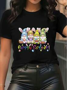Women T-Shirts - Black - View 1