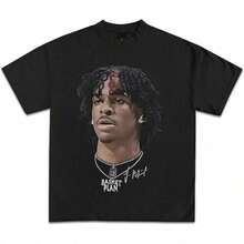 Nueva Colección 2026: Camisetas Gráficas de Ja Morant, D Rose, Anthony Edwards, Camisetas de Baloncesto MVP, Ropa Urbana Vintage de Hip-Hop y Rap para Hombres y Mujeres Fans, Camisetas de Mú - Negro - Ver 1