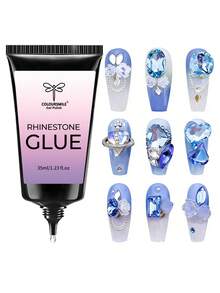 1pc 35ML Nail Sculpture Shaping Gel, Super Strong Adhesive For Rhinestone & Jewelry Bonding, UV LED Curing, Shiny Nail Art Decoration Supplies - 35ML - View 8
