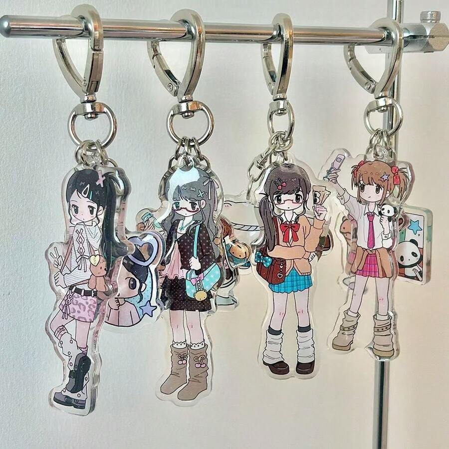 Phone Charm Hanging Chain Acrylic Design Keychain 2026 New Style Phone Chain Decorative Pendant - Multicolor - View 1