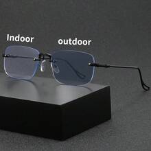 1 chiếc kính cảm ứng ánh sáng Unisex, thích hợp cho điện thoại thông minh, máy tính, kính ngoài trời cho kỳ nghỉ hè trên bãi biển, ngoài trời, du lịch - màu đen - Xem 7
