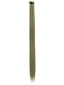 WIGGAGA 彩虹色 24 英吋 紫色/藍色/綠色/酒紅/粉色/棕色/金色/黑色/銀色/紅色 夾式接髮 6件/包 彩色派對亮點 24 英吋 多色直髮合成髮片 紫色粉色 - 鏽棕色 - 查看 11